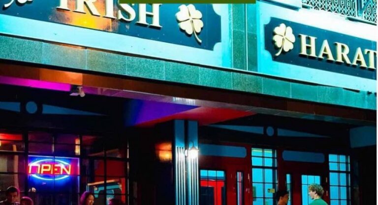 Паб Harat’s Irish Pub на Желтоксан в Астане — посадка