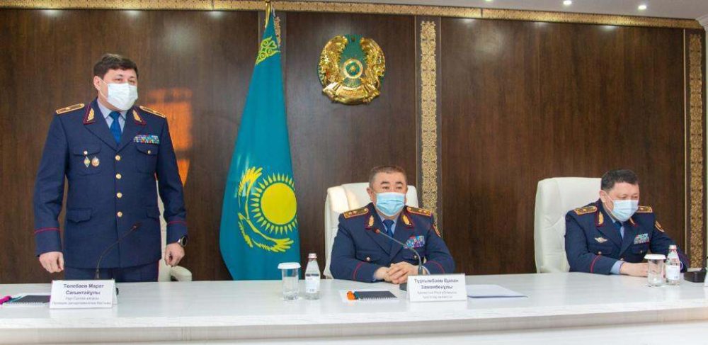 Начальник департамента полиции Астаны Марат Тулебаев