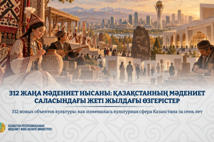 312 объектов культуры построили в Казахстане за семь лет