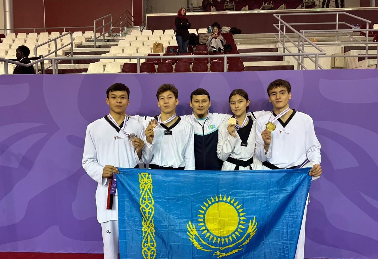 Таеквондисты из Астаны с медалями открытого чемпионата Катара в Дохе