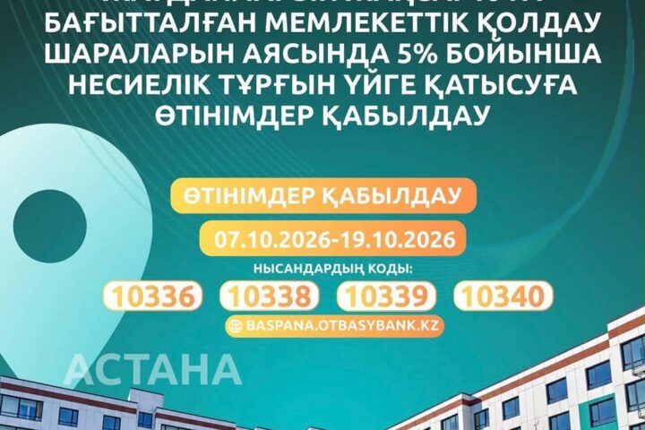 Астана открыла запись на 562 кредитные квартиры