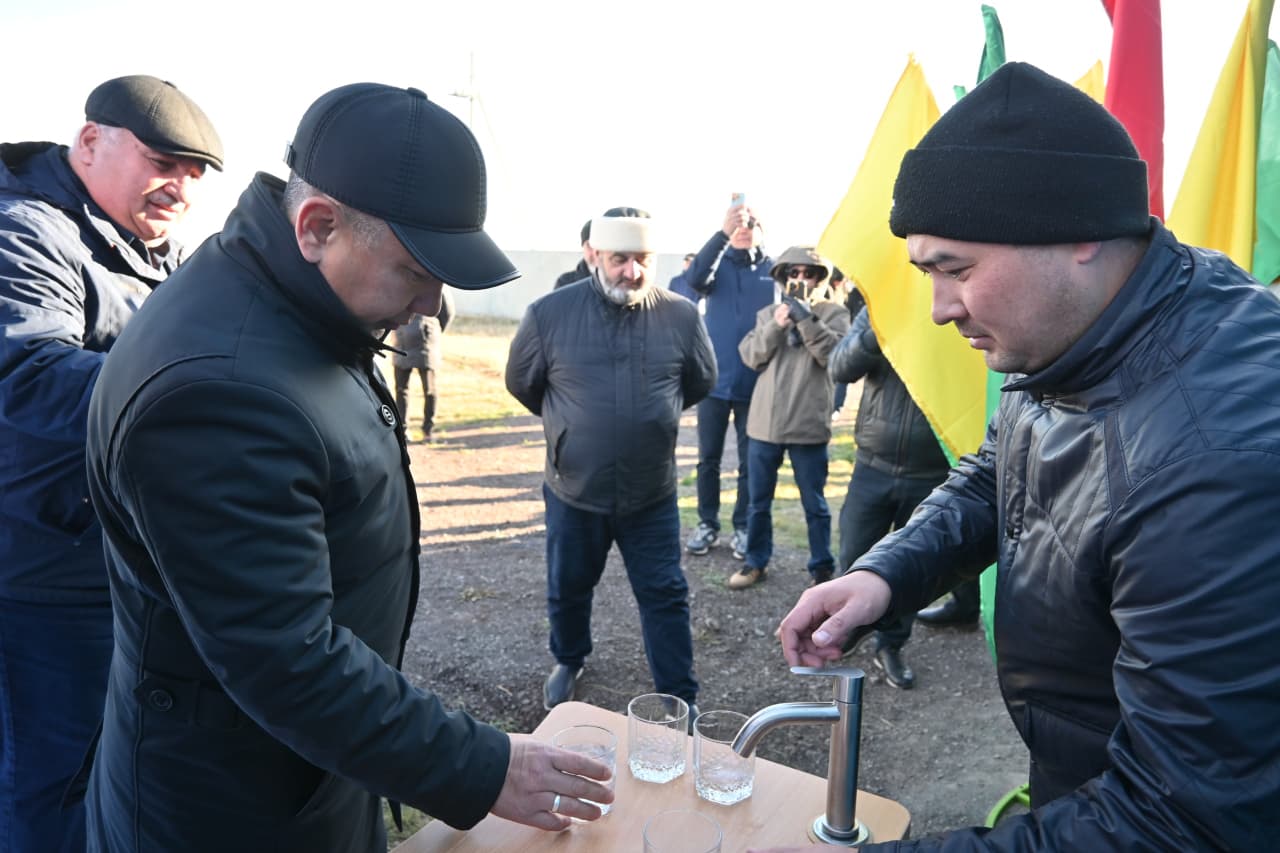 Открытие группового водопровода в Бирликском сельском округе Сандыктауского района