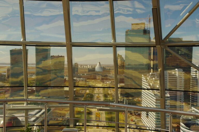 view from bayterek tower 768x510